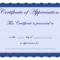 Certificate Template Recognition | Onlinefortrendy.xyz In Template For Certificate Of Appreciation In Microsoft Word