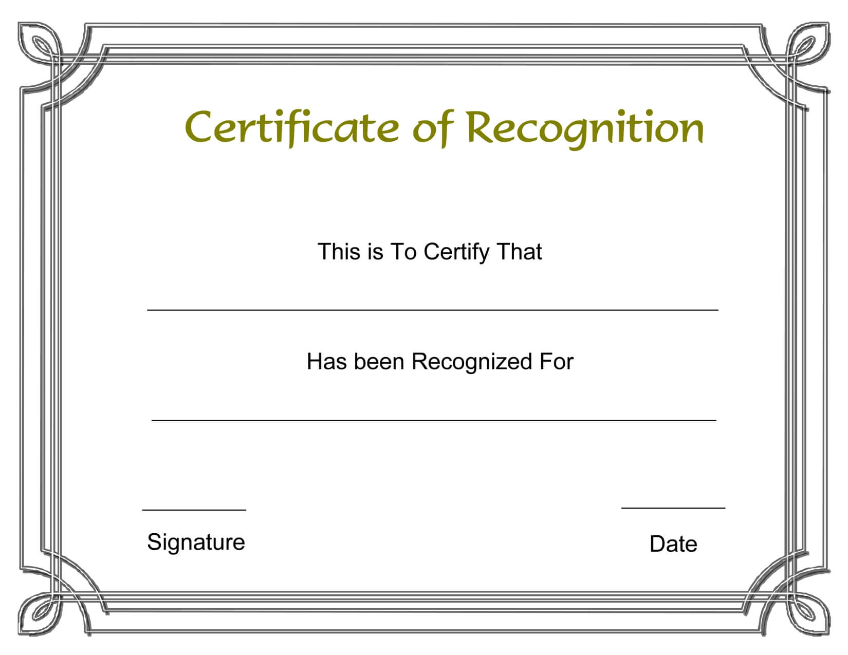 Certificate Template Recognition | Safebest.xyz Inside Template For Recognition Certificate