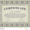 Certificate Template Stock Vector. Illustration Of Promotion With Promotion Certificate Template