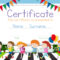 Certificate Template With Children Crossing Road Background With Regard To Free Kids Certificate Templates