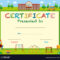 Certificate Template With School In Background In Certificate Templates For School