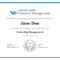 Certificates – School Of Management – University At Buffalo With Regard To Classroom Certificates Templates