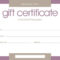 Certificates: Stylish Free Customizable Gift Certificate For Pages Certificate Templates