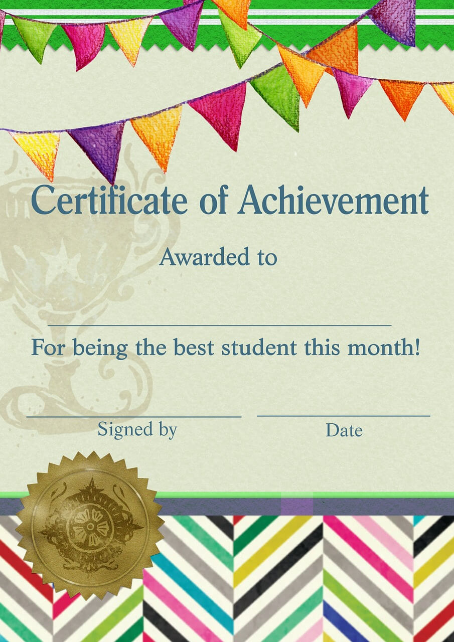 Certificate,template,student,teacher,banner – Free Image Intended For Teacher Of The Month Certificate Template