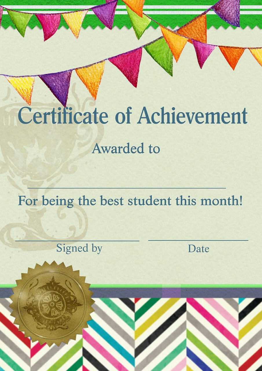 Certificate template student teacher banner Free Image Intended For Teacher Of The Month