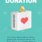 Charity And Donation Poster Set. Flat Design. For Background.. Throughout Donation Card Template Free
