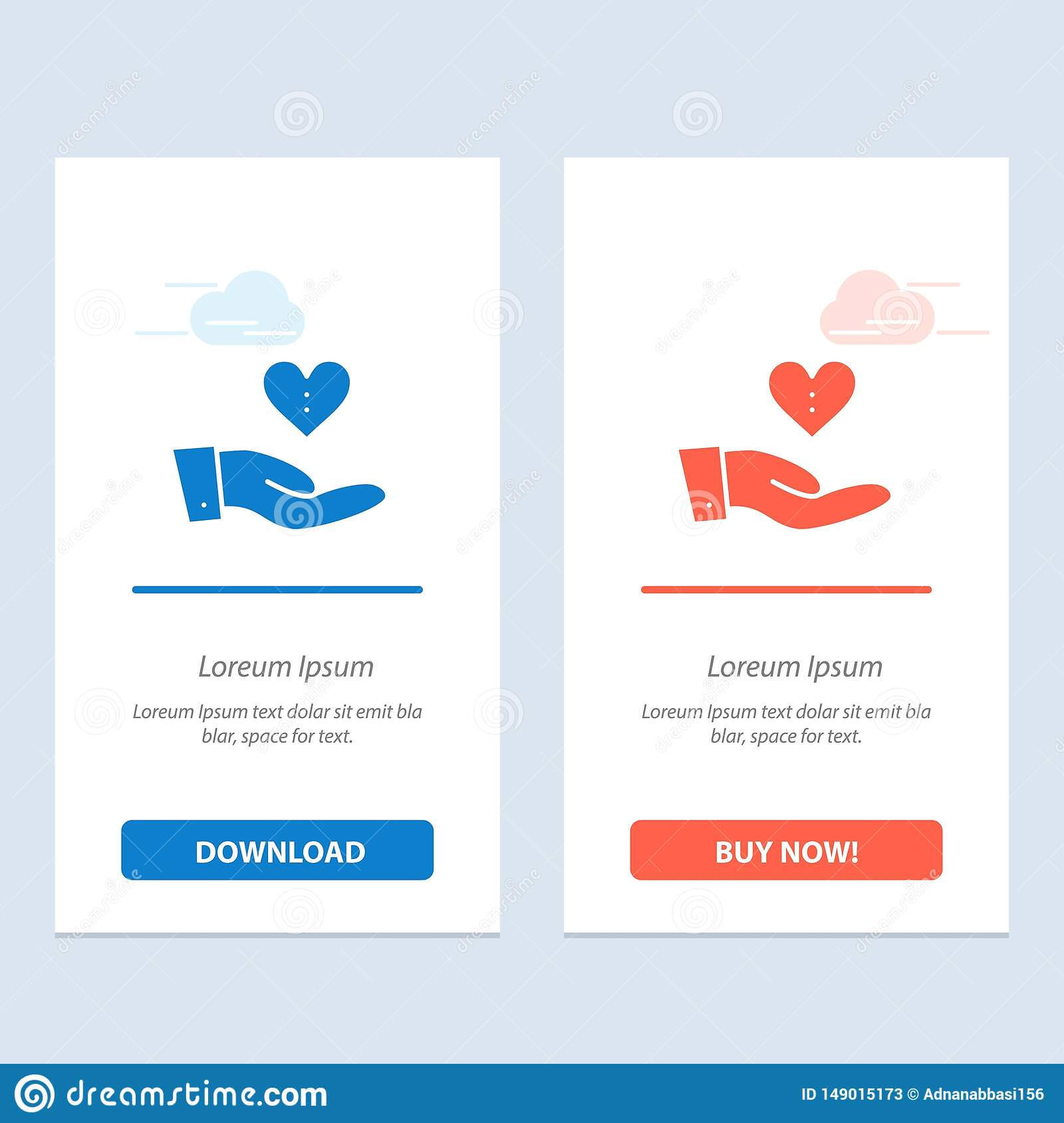 Charity, Donation, Giving, Hand, Love Blue And Red Download In Donation Card Template Free