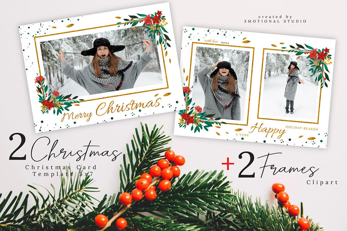 Christmas Card Designs Photoshop – Yeppe Regarding Christmas Photo Card Templates Photoshop
