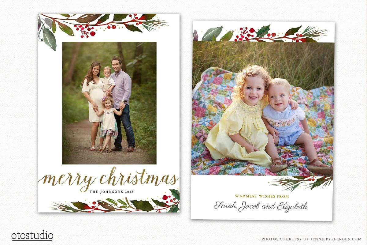 Christmas Card Template For Photographers Cc190 Regarding Holiday Card Templates For Photographers