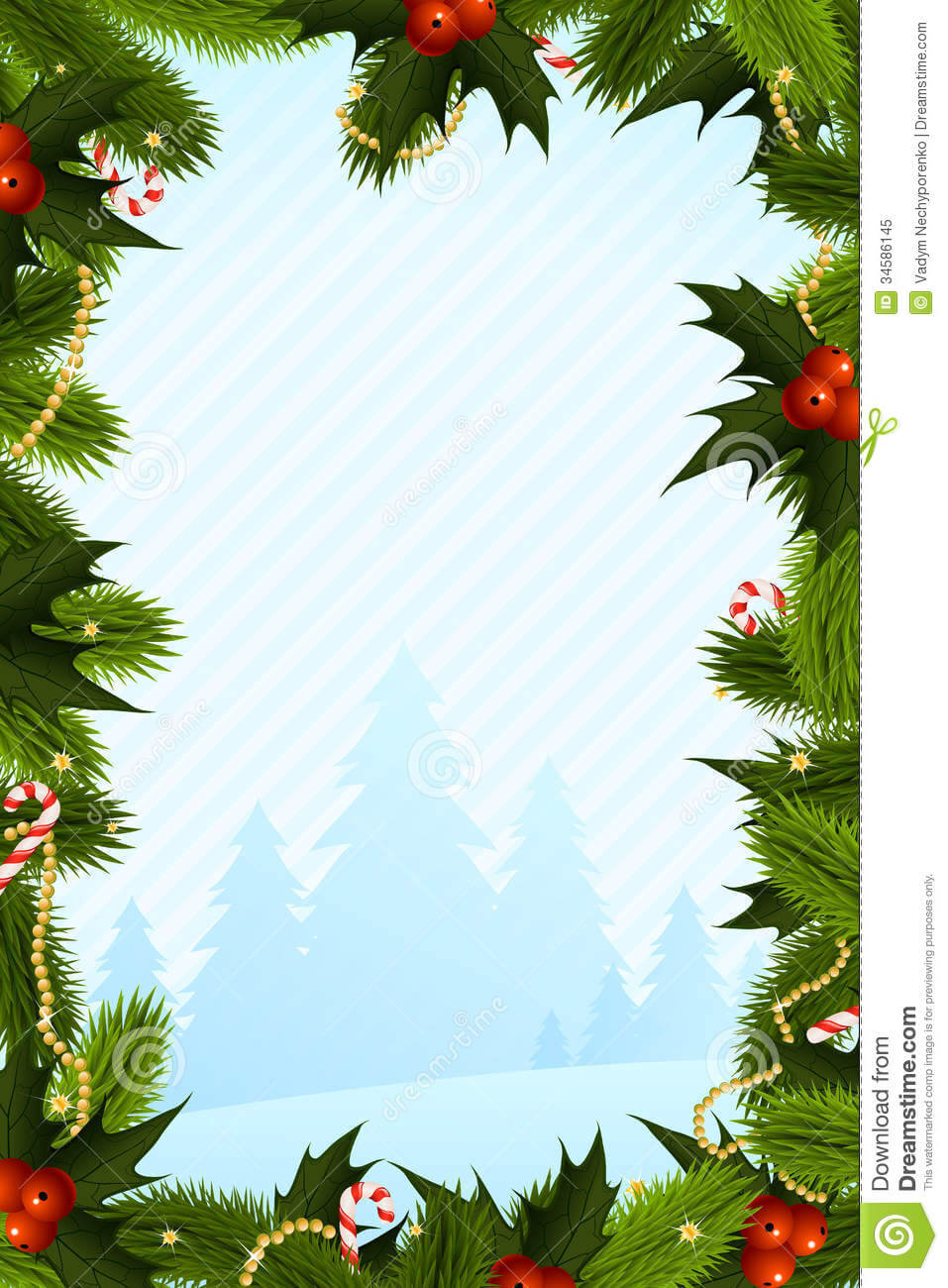 Christmas Card Template Stock Vector. Illustration Of Ball Inside Christmas Photo Cards Templates Free Downloads