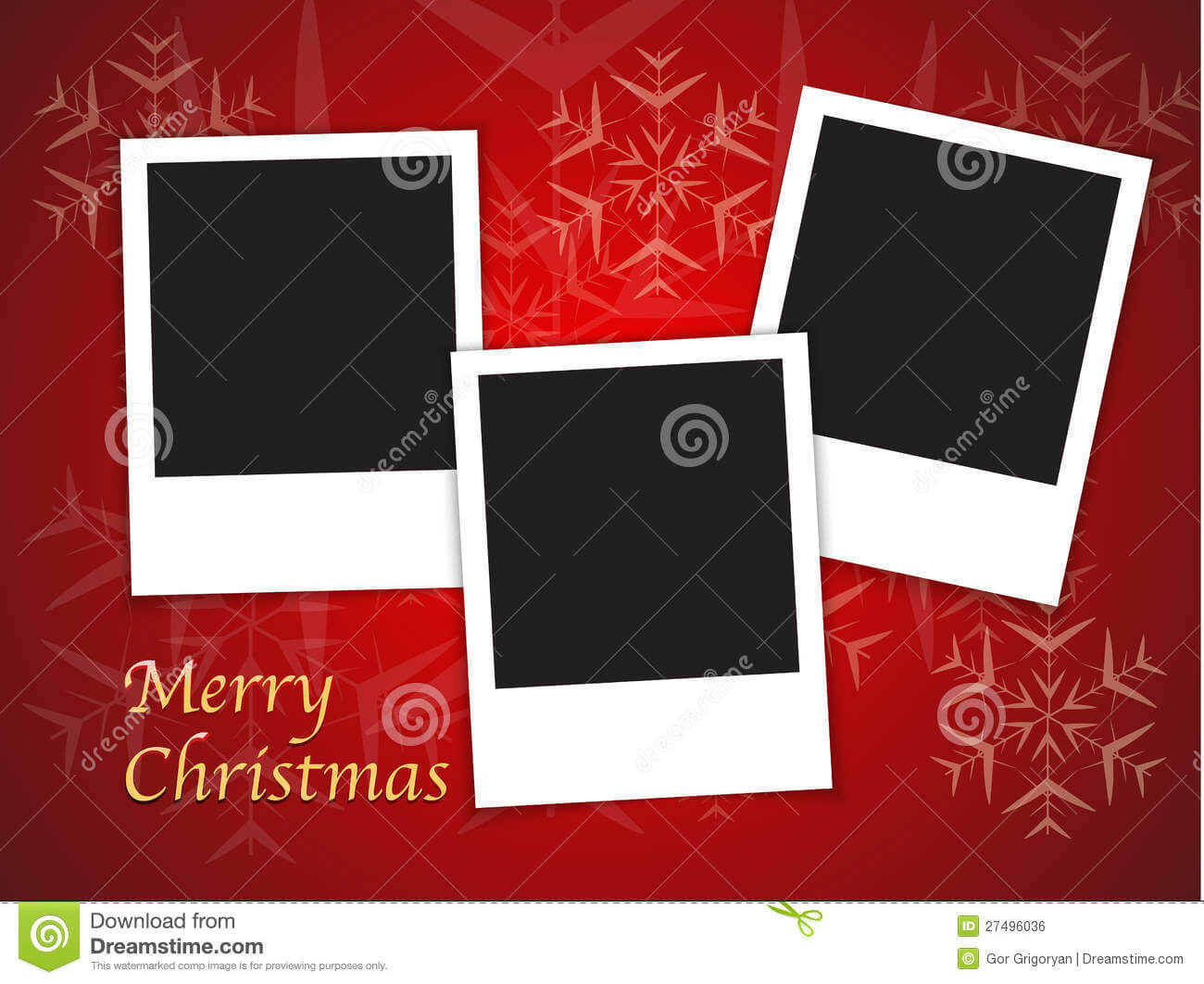 Christmas Card Templates With Blank Photo Frames Stock With Free Christmas Card Templates For Photographers