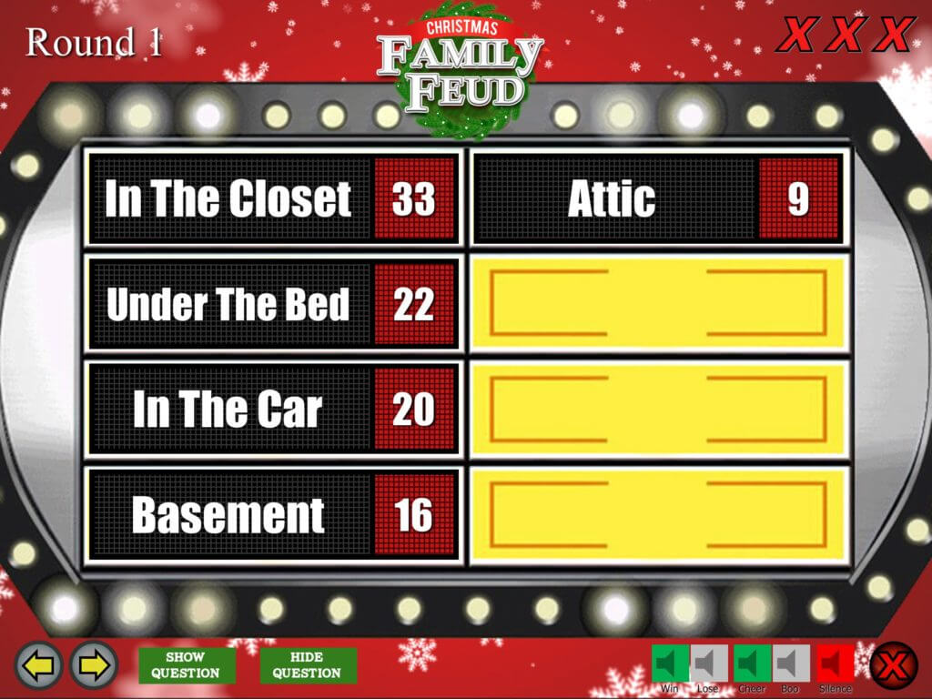 Christmas Family Feud Trivia Powerpoint Game – Mac And Pc Regarding Family Feud Powerpoint Template With Sound