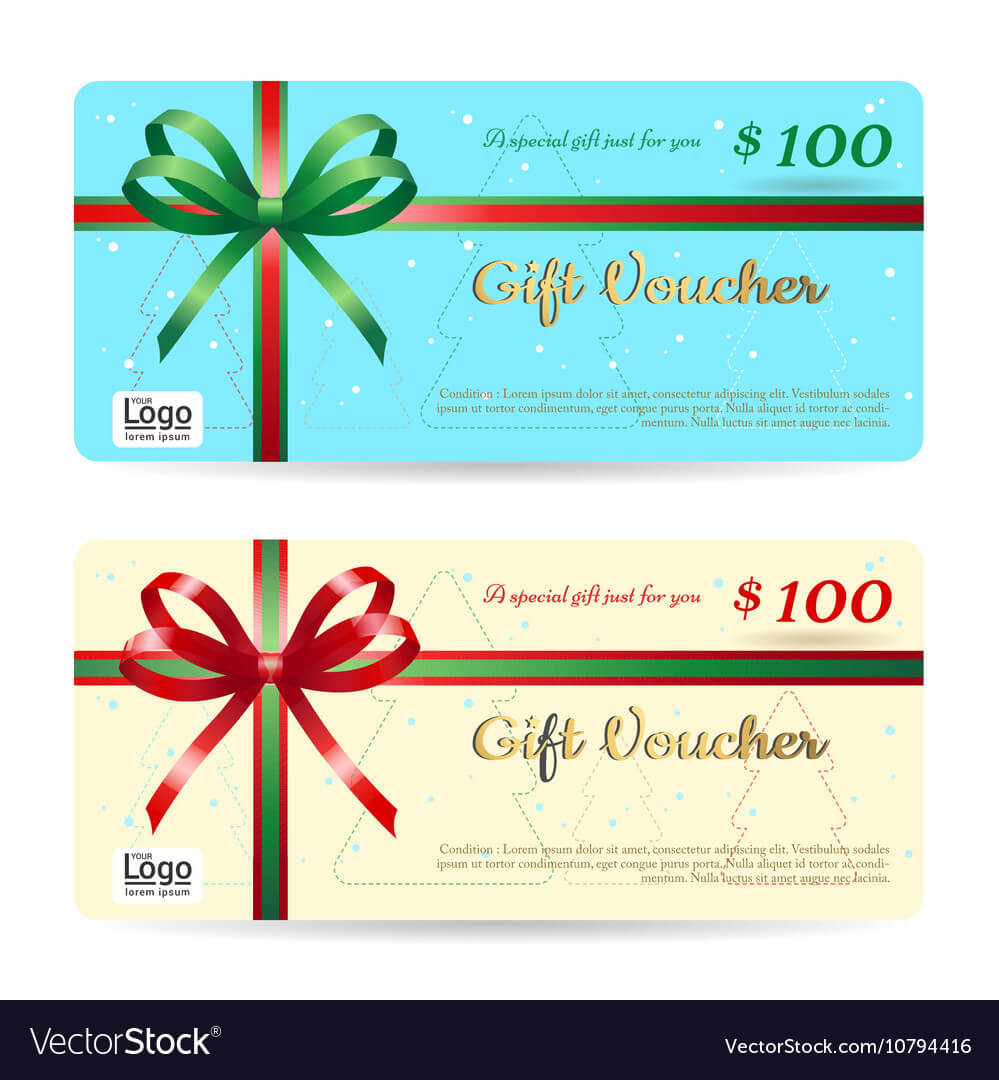 Christmas Gift Card Or Gift Voucher Template Throughout Free Christmas Gift Certificate Templates