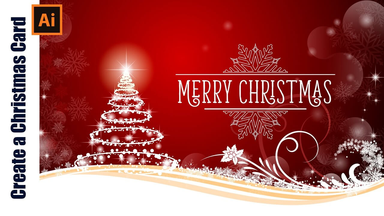 Christmas Greeting Card Design In Photoshop – Yeppe Pertaining To Free Christmas Card Templates For Photoshop