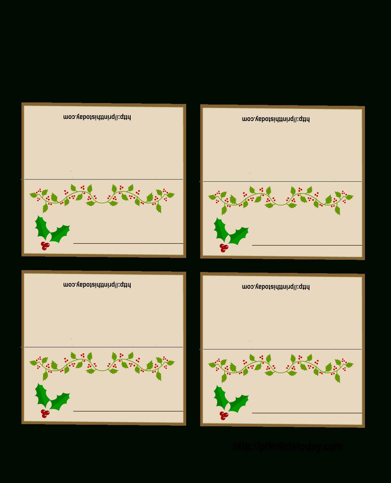 Christmas Name Card Template – Dalep.midnightpig.co Inside Christmas Table Place Cards Template