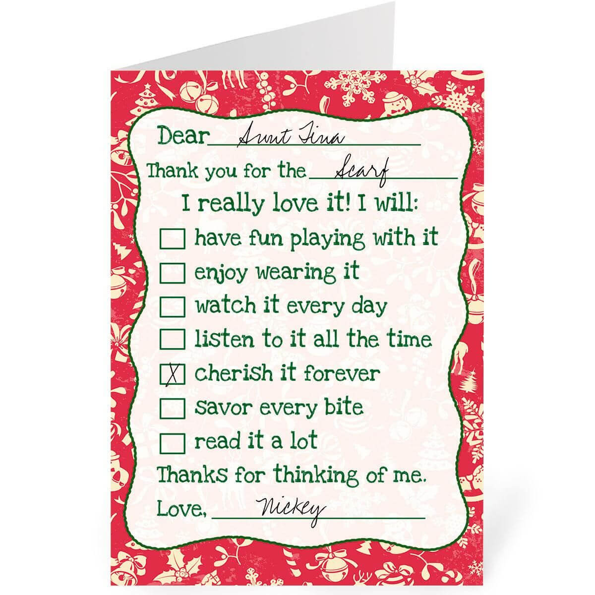 Christmas Thank You Notes – Calep.midnightpig.co With Christmas Thank You Card Templates Free