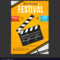 Cinema Movie Festival Poster Card Template In Film Festival Brochure Template