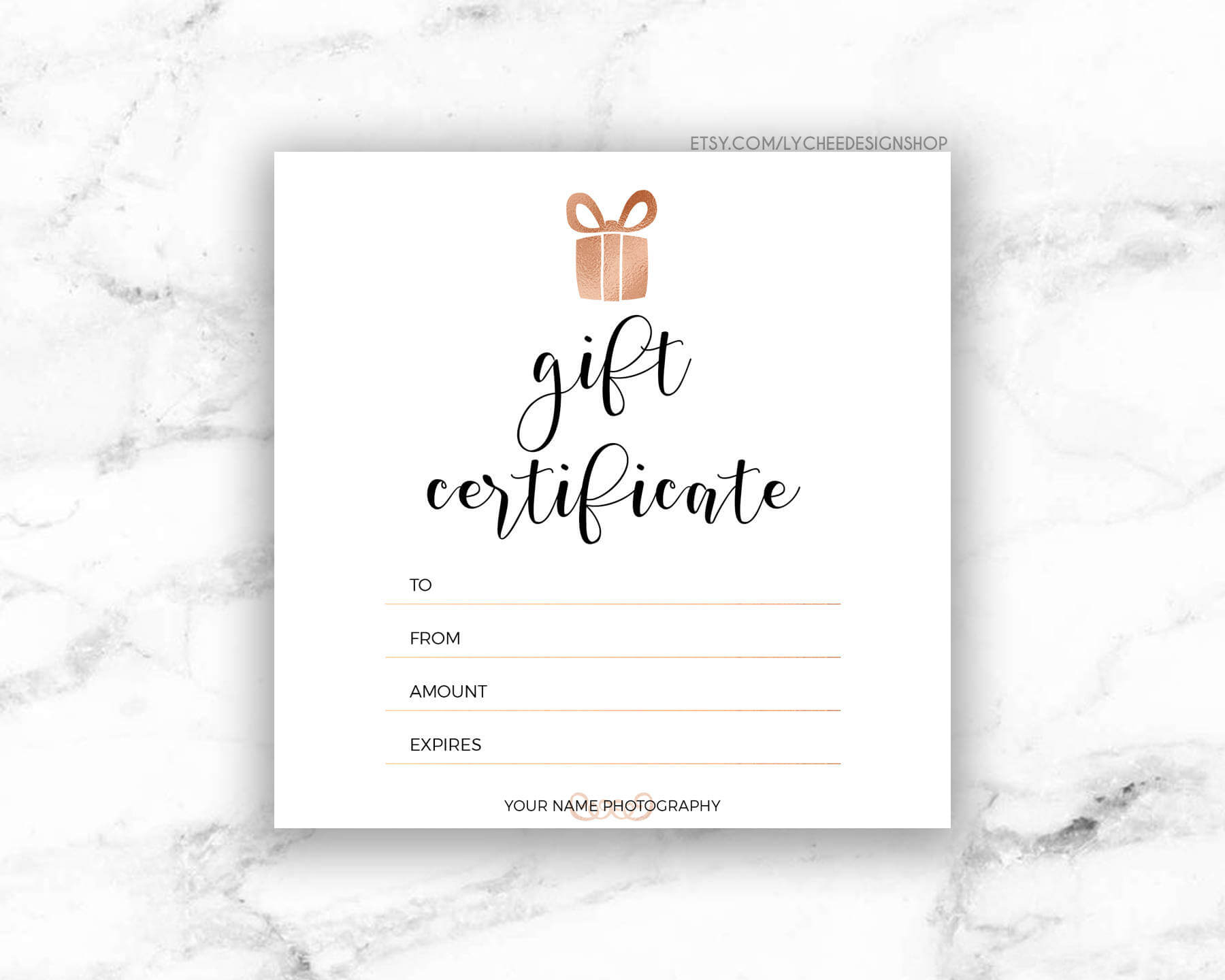 Classy Gift Certificate Template | Certificatetemplategift With Regard To Free Photography Gift Certificate Template