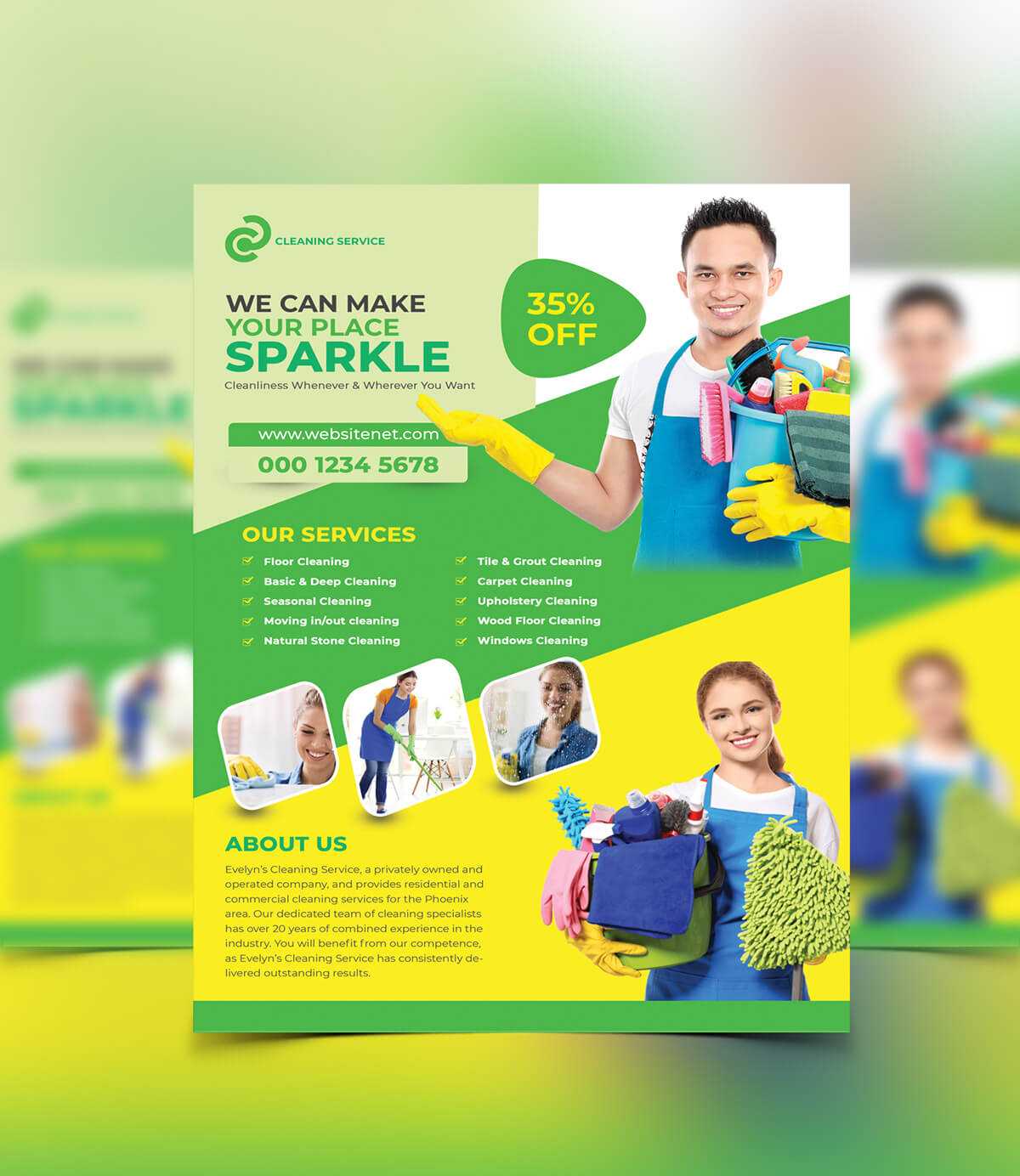 Cleaning Flyer Template On Sdm Creative Collective Pertaining To Commercial Cleaning Brochure