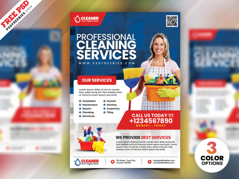 Cleaning Service Flyer Psd Psdfreebies Pertaining To Cleaning