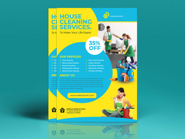 Cleaning Services Flyer Template On Student Show intended for