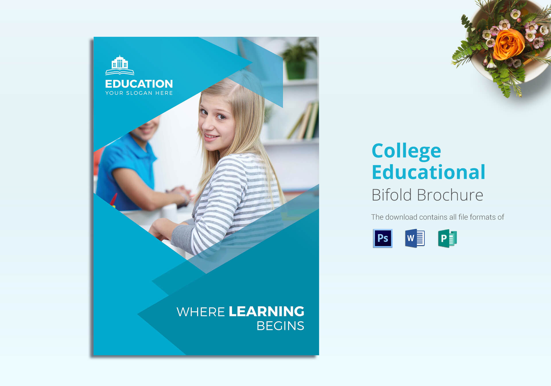College Brochure Template – Calep.midnightpig.co With Brochure Design Templates For Education