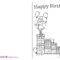 Coloring : Free Printable Coloring Birthday Card For Grandma In Mom Birthday Card Template