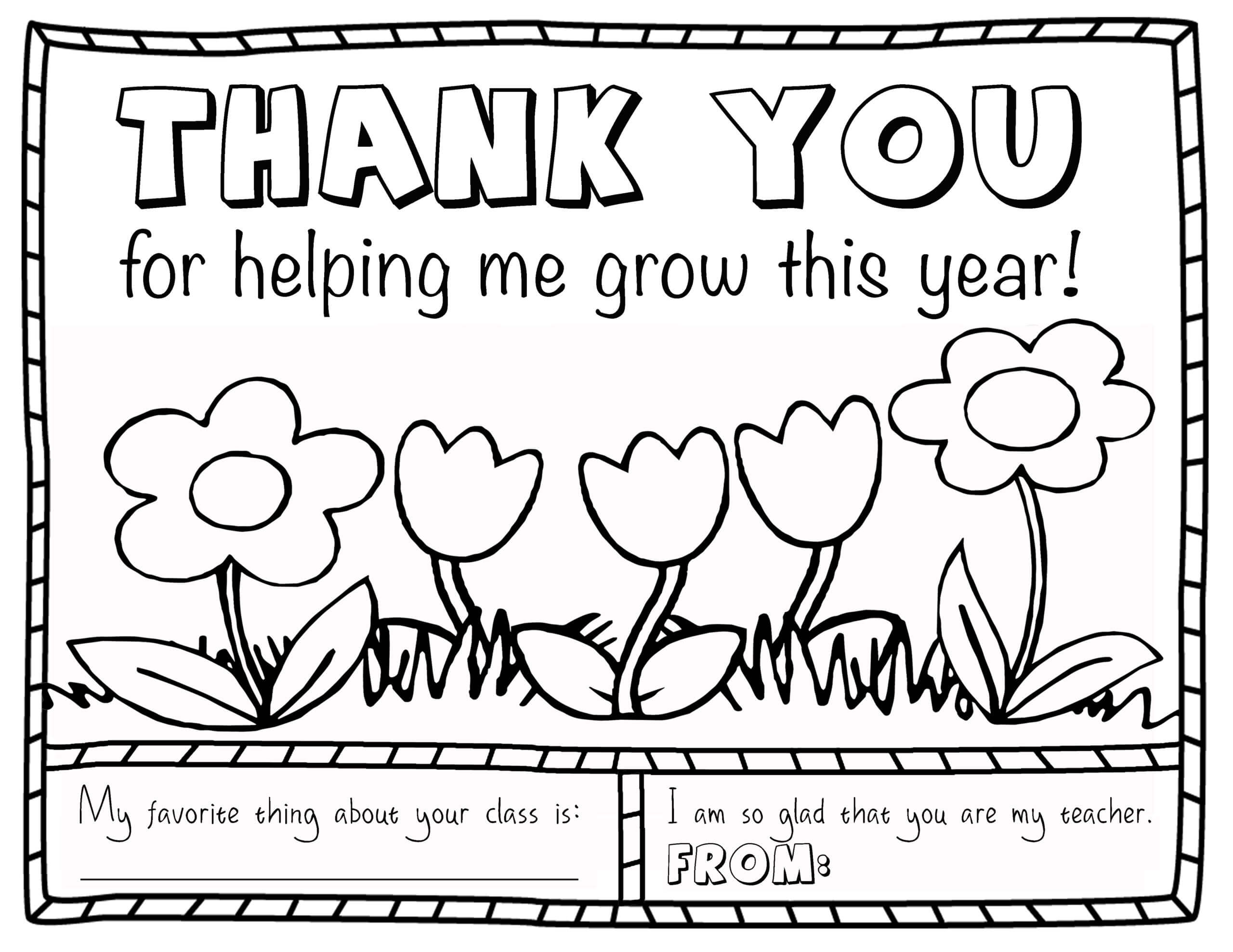 Coloring Pages : Coloring Book Thank You Card Beautifulble Intended For Thank You Card For Teacher Template