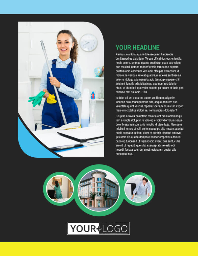 Commercial Office Cleaning Flyer Template Pertaining To Commercial Cleaning Brochure Templates