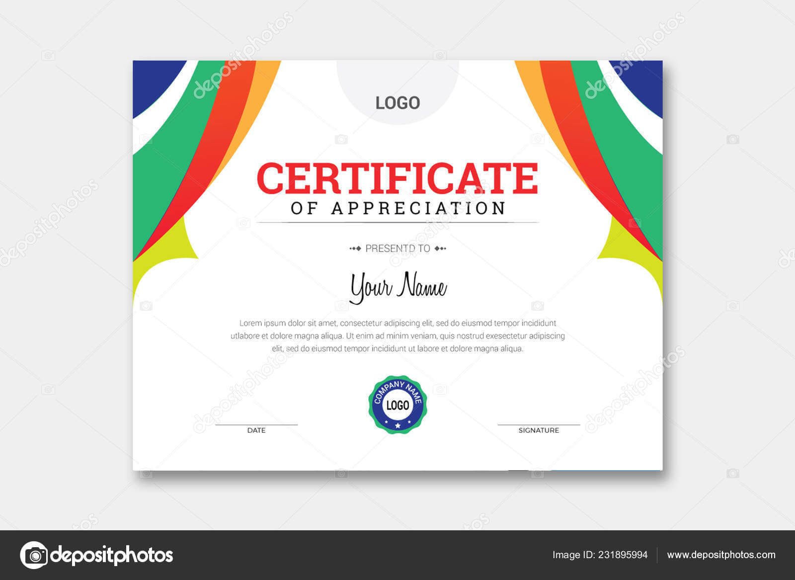 Comp Card Template Psd | Abstract Certificate Template In Download Comp Card Template