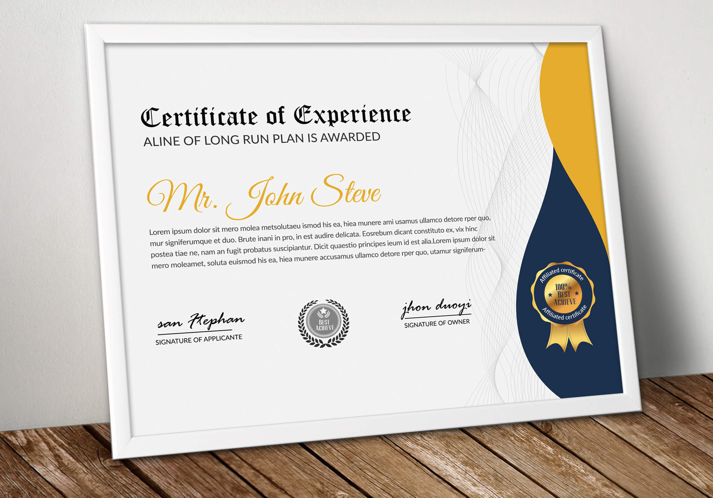 Company Certificate Word Template – Vsual Pertaining To Professional Certificate Templates For Word