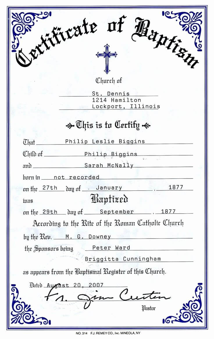 Confirmation Certificates Templates – Calep.midnightpig.co Intended For Baptism Certificate Template Download