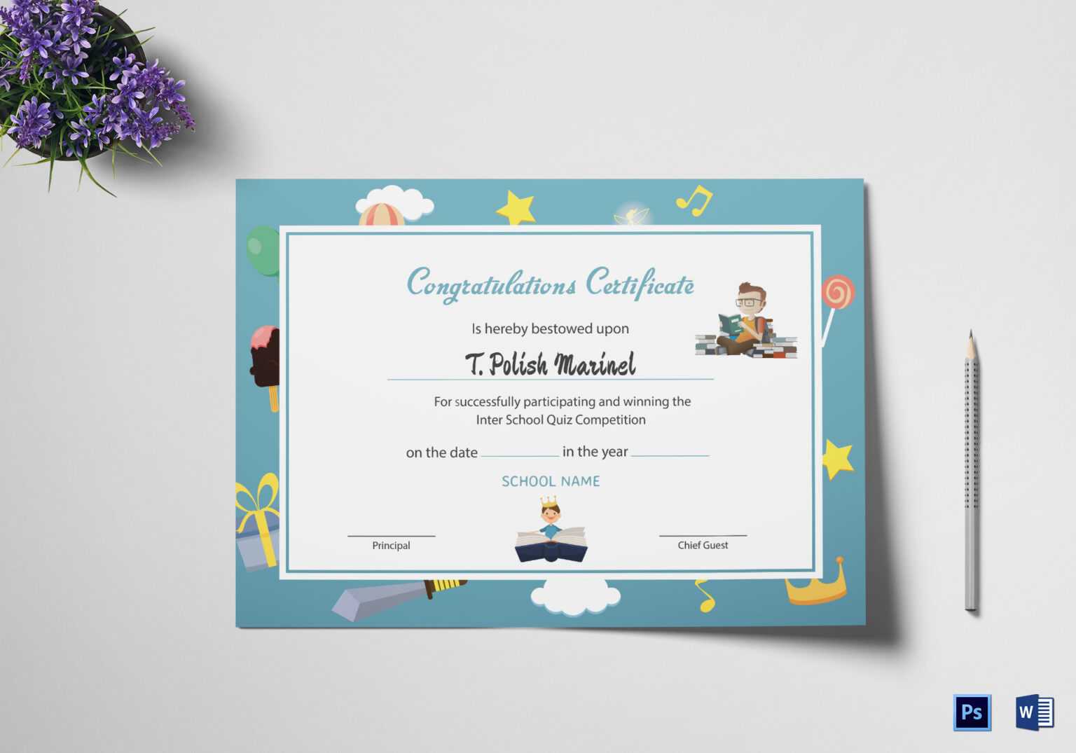 Congratulation Certificates Templates - Calep.midnightpig.co in ...