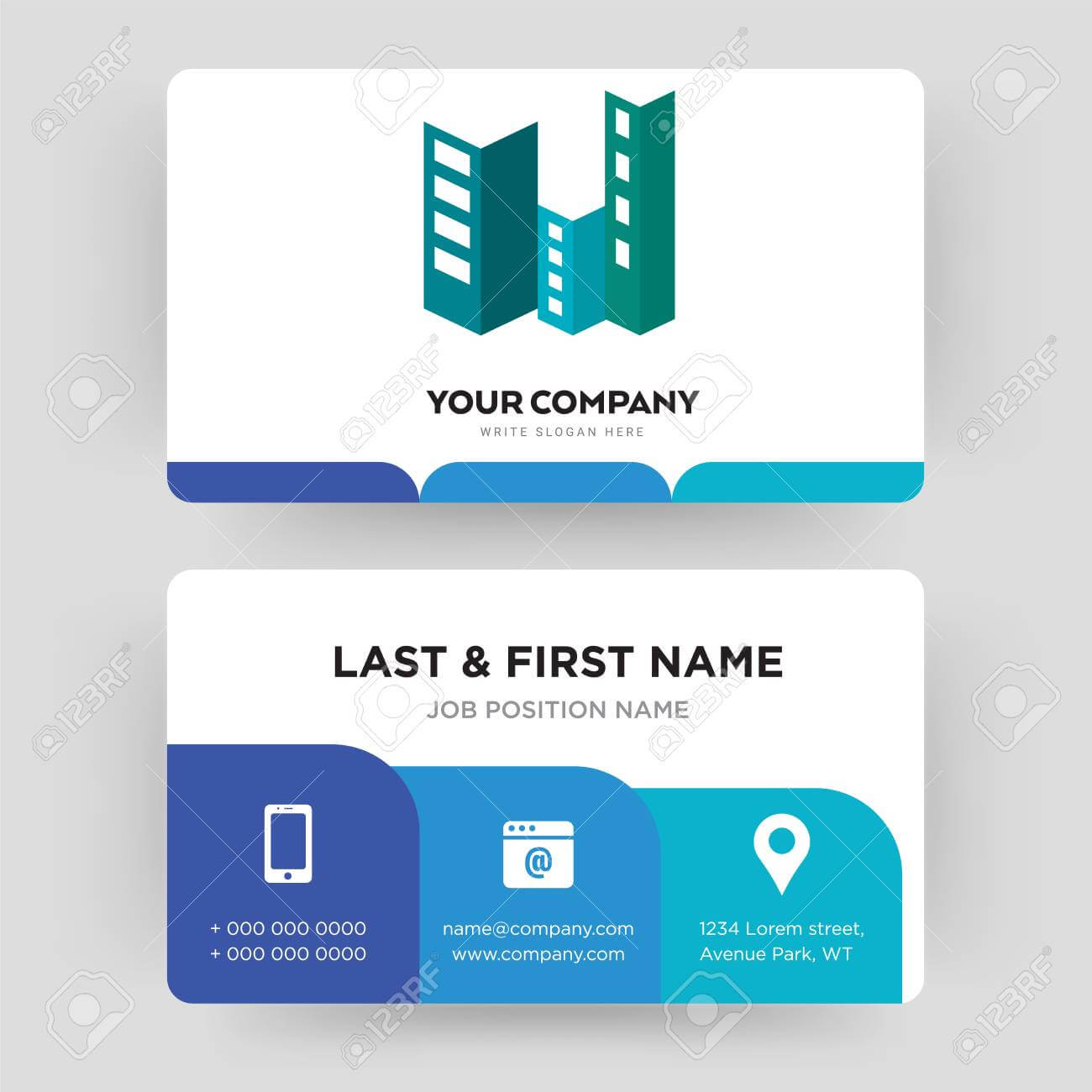Construction, Business Card Design Template, Visiting For Your.. Throughout Construction Business Card Templates Download Free