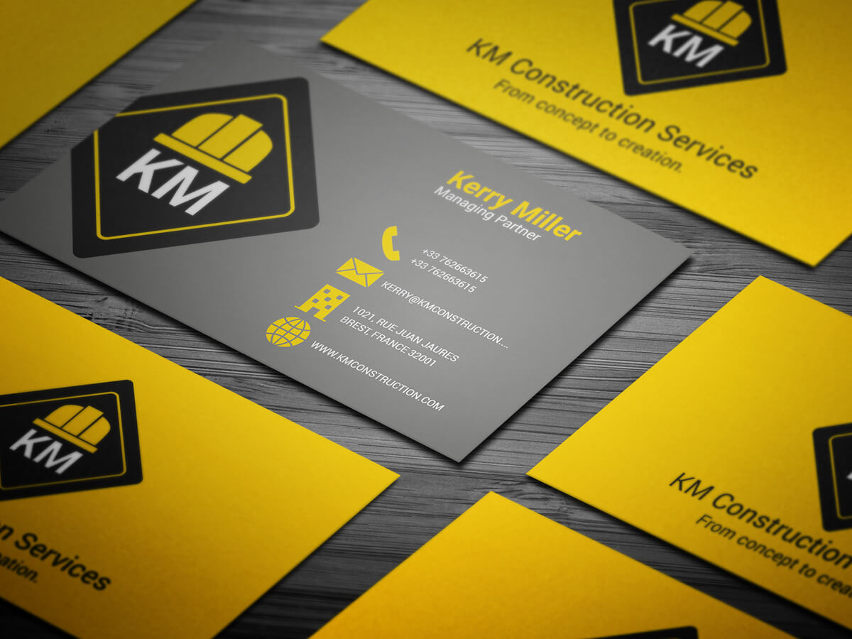 Construction Business Card Templates Download Free – Calep Regarding Construction Business Card Templates Download Free
