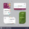 Contact Card Template. Business Name Card Design Set. Vector Inside Emergency Contact Card Template
