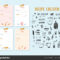 Cookbook Design Template | Modern Recipe Card Template Set In Recipe Card Design Template