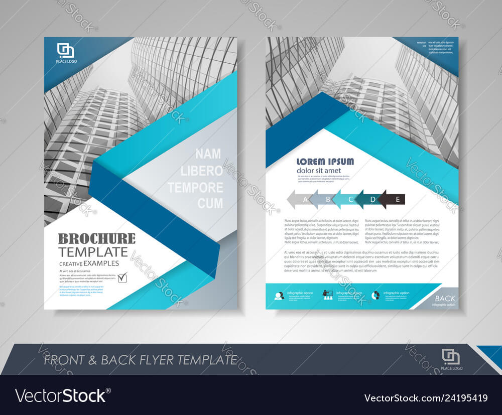 Corporate Brochure Design Vector - Yeppe Regarding E Brochure Design Templates