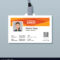 Corporate Id Card Template With Modern Abstract Intended For Sample Of Id Card Template