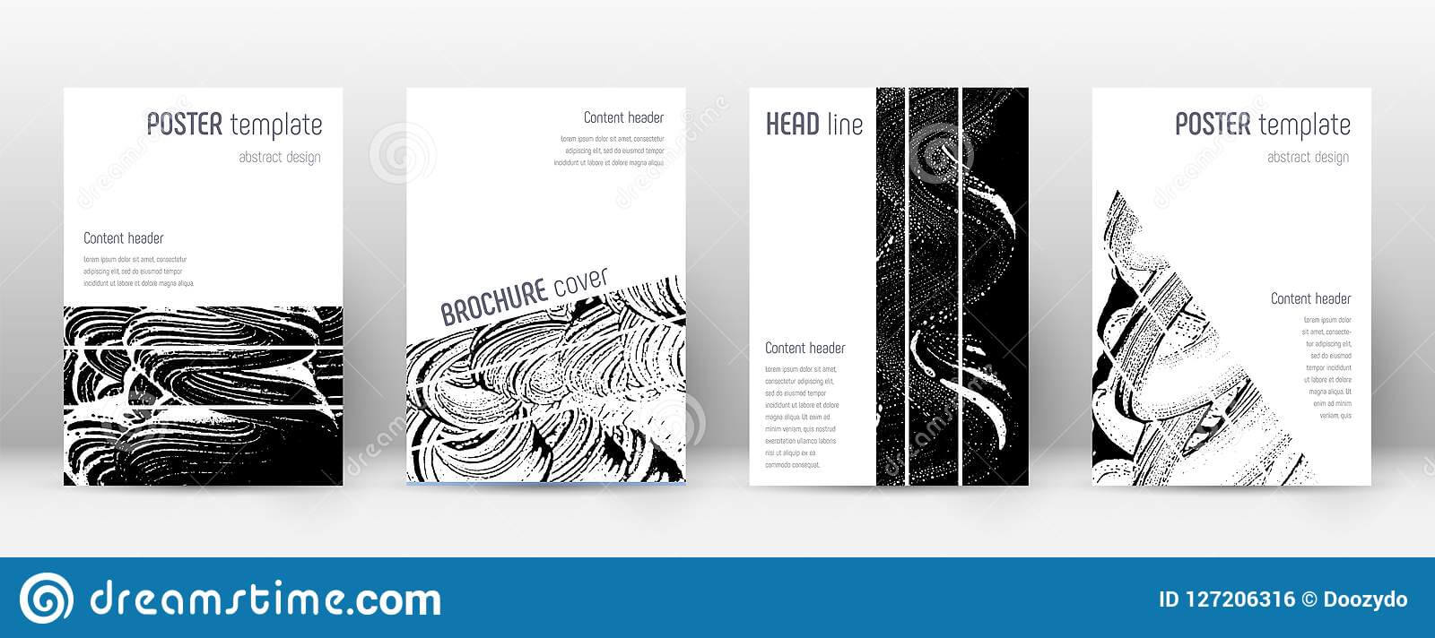 Cover Page Design Template. Geometric Brochure Stock In Fancy Brochure Templates