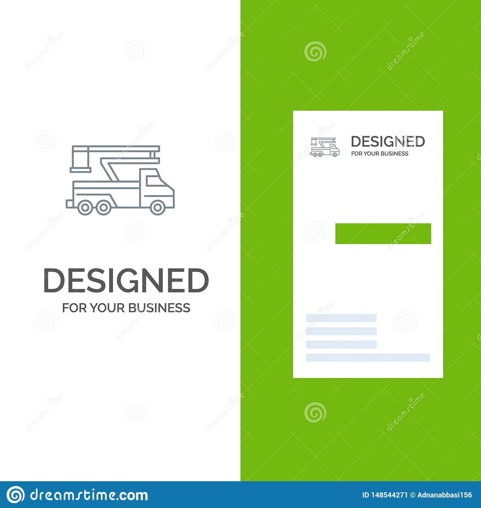 Crane, Truck, Lift, Lifting, Transport Grey Logo Design And Intended For Transport Business Cards Templates Free