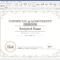 Create A Certificate Of Recognition In Microsoft Word Pertaining To Scholarship Certificate Template Word