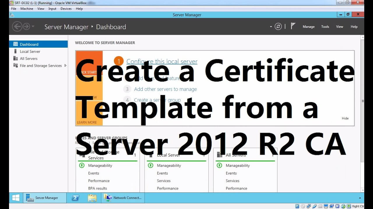 Create A Certificate Template From A Server 2012 R2 Certificate Authority Pertaining To Certificate Authority Templates
