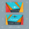 Creative And Clean Business Card Template With Material Design Abstract  Colorful Background Regarding Web Design Business Cards Templates