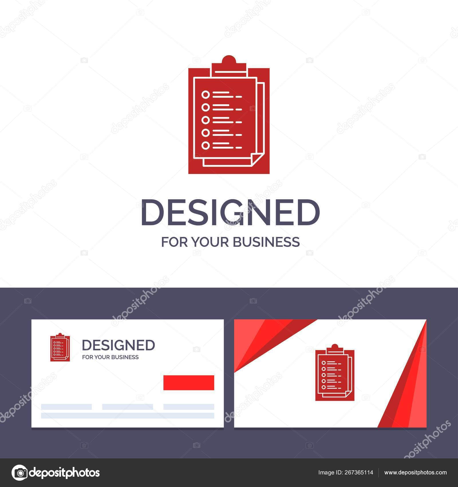 Creative Business Card And Logo Template Notepad, Report Intended For Result Card Template