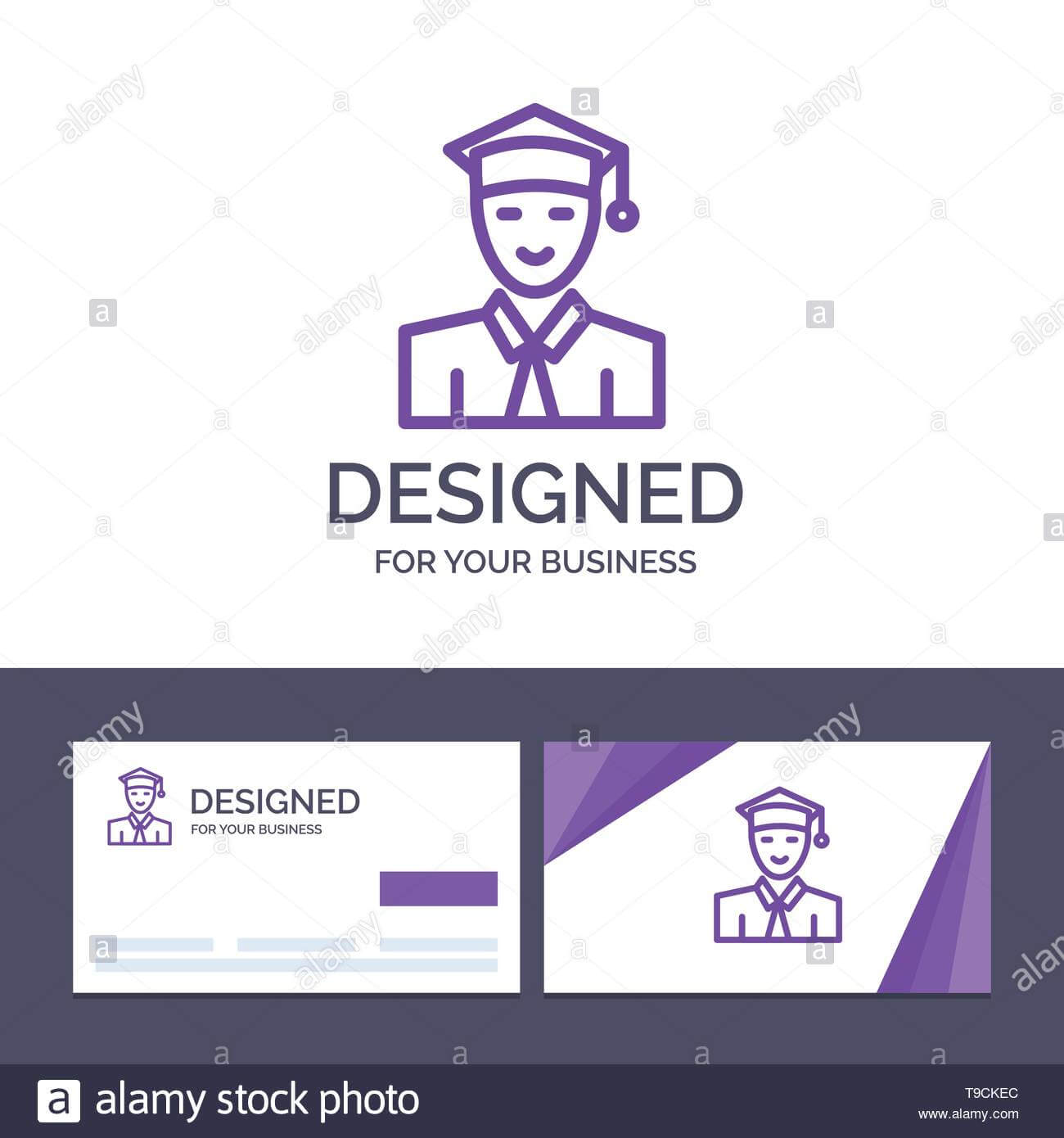 Creative Business Card And Logo Template Student, Education Regarding Graduate Student Business Cards Template