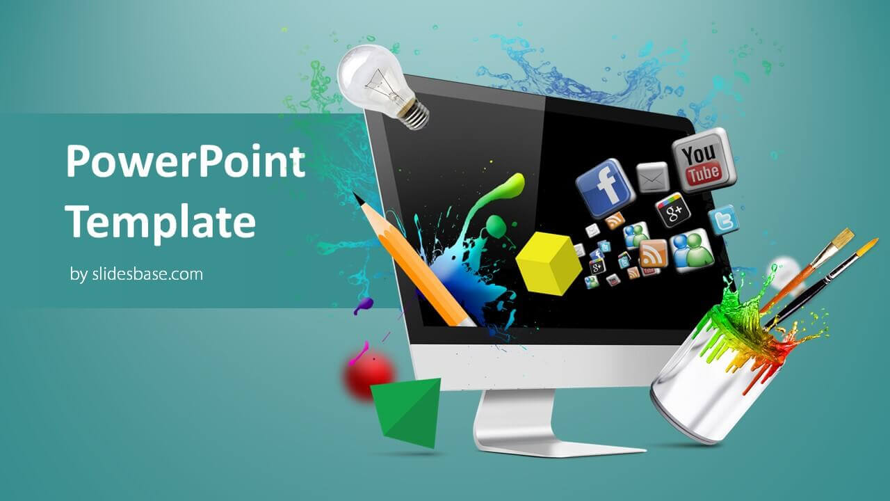 Creative Web Design Powerpoint Template In Multimedia Powerpoint Templates