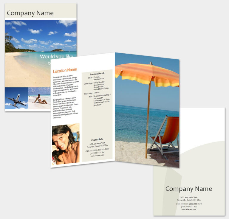 Word Travel Brochure Template