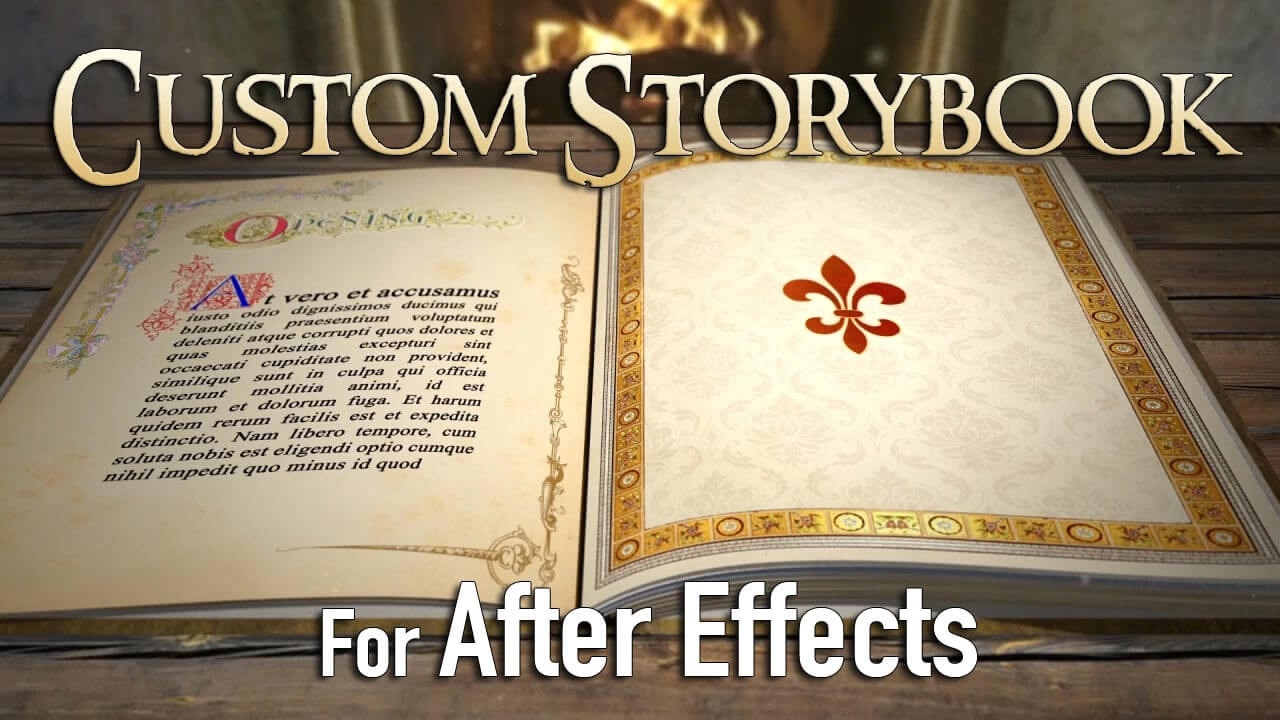 adobe after effects templates free projects fairy book download