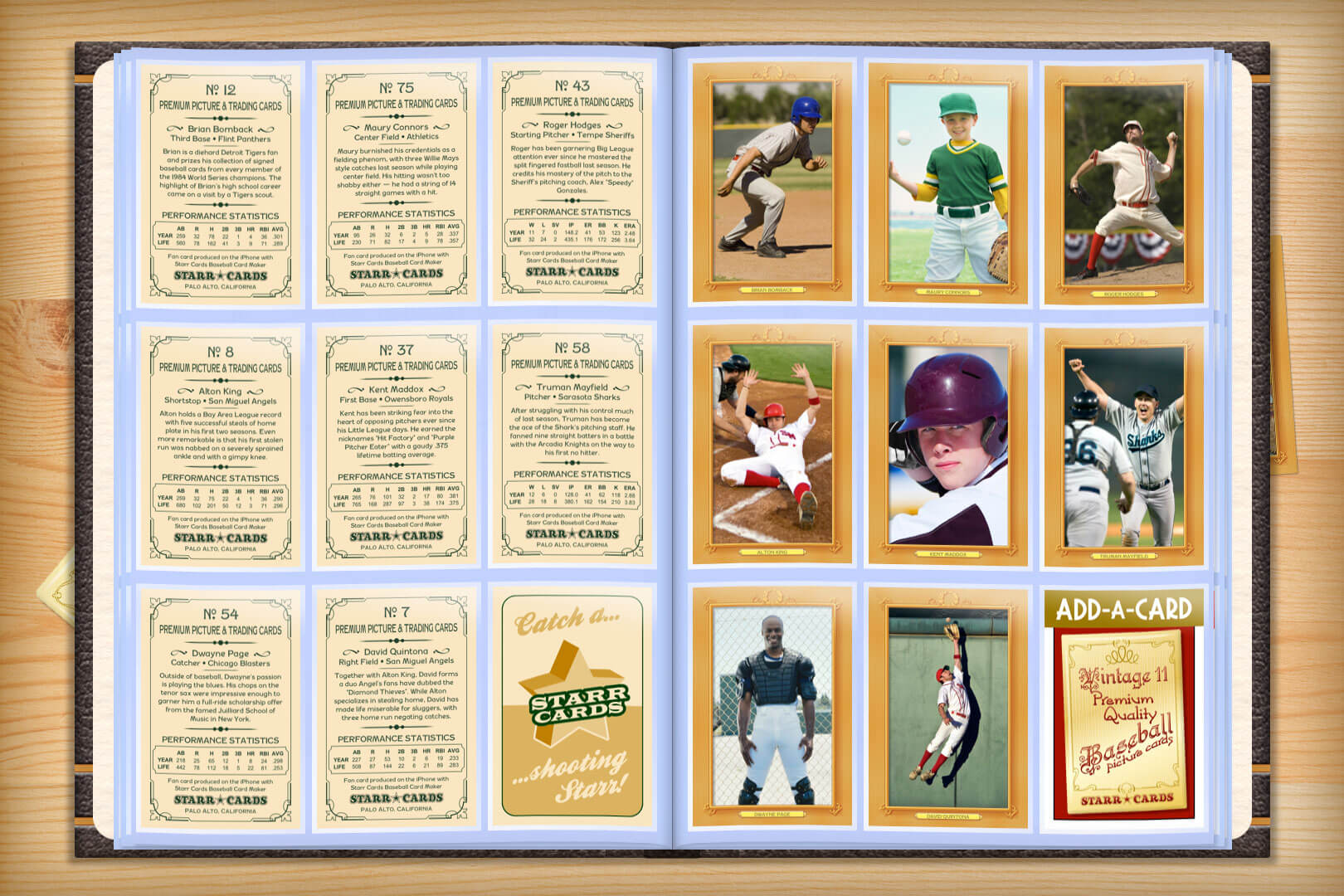 Custom Baseball Cards – Vintage 11™ Series Starr Cards With Custom Baseball Cards Template